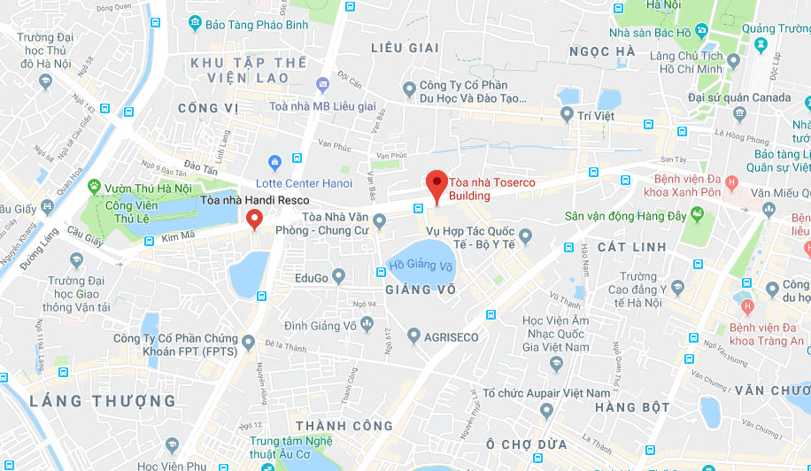Vị trí Hanoi Toserco Building